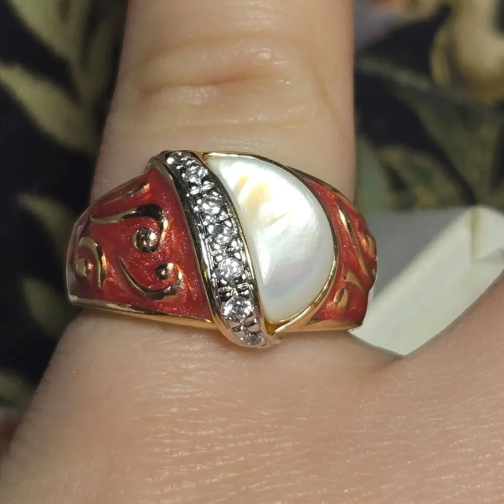 Vintage sterling silver ring sz 8